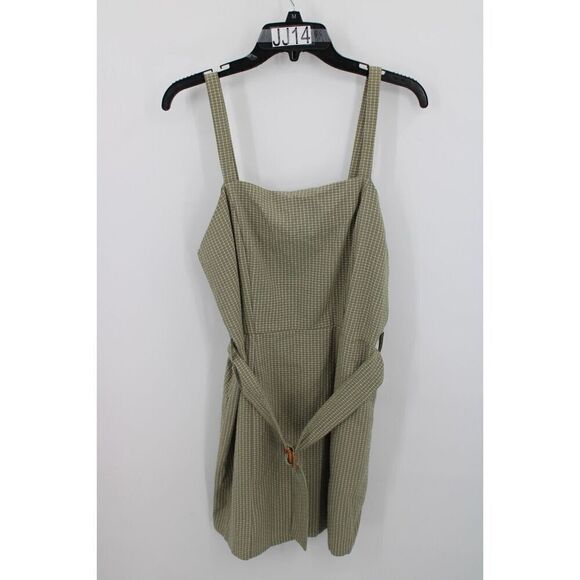 Very J Olive Green Belted Jumper Dress size Large Nwt - Picture 1 of 9